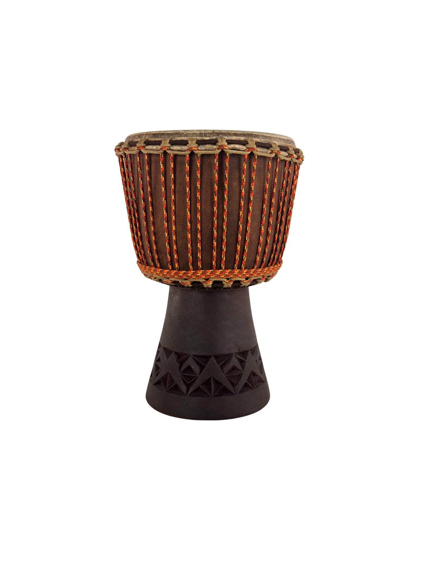 Mini Hardwood Djembe with Carving