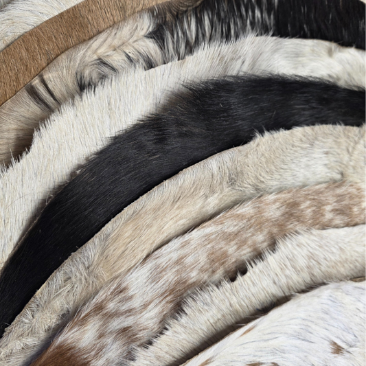 Variety 10 Pieces Goat Skin with Hair