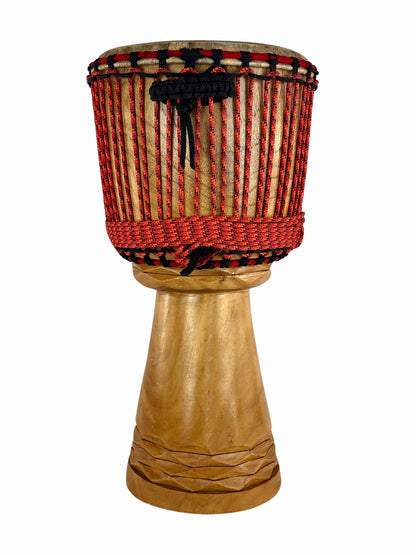 Medium Malina Djembe with Decoration