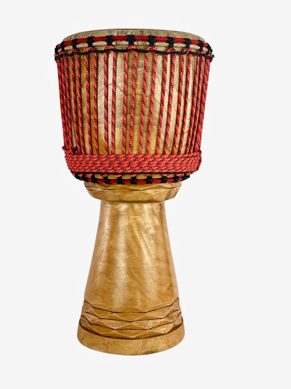 Medium Malina Djembe with Decoration
